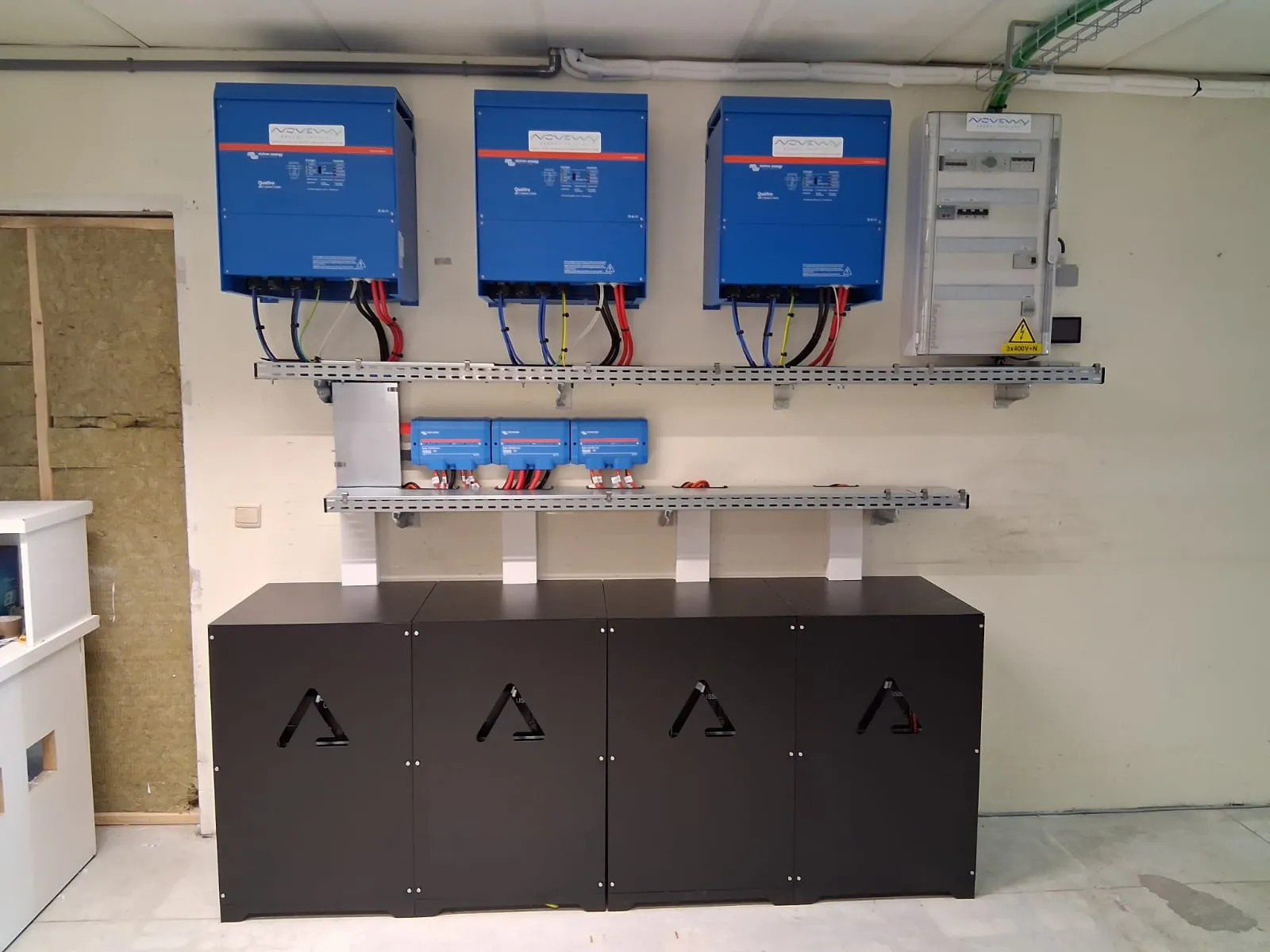 Installation batterie solaire client NOVEWAY